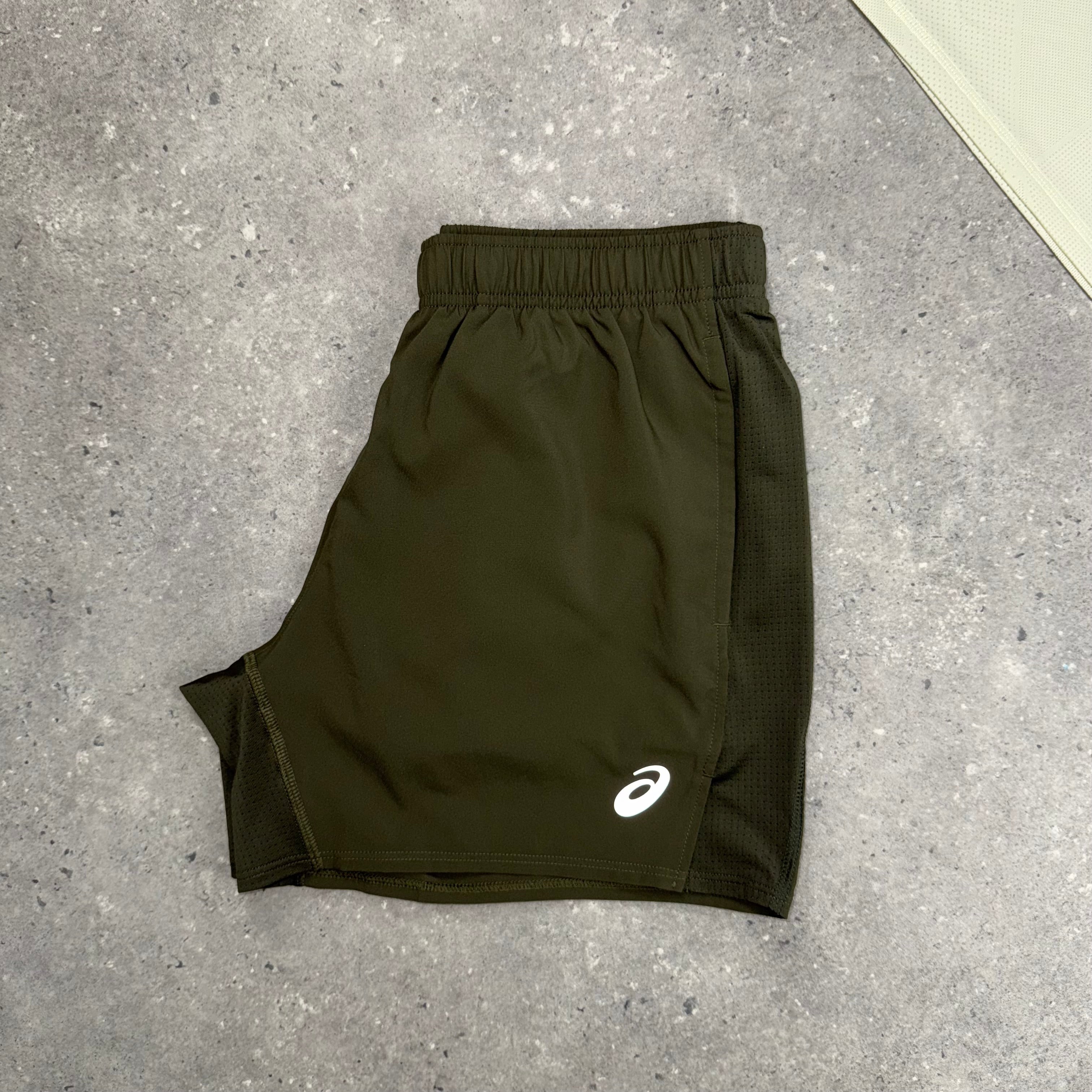 ASICS 5”SHORTS BROWN STONE