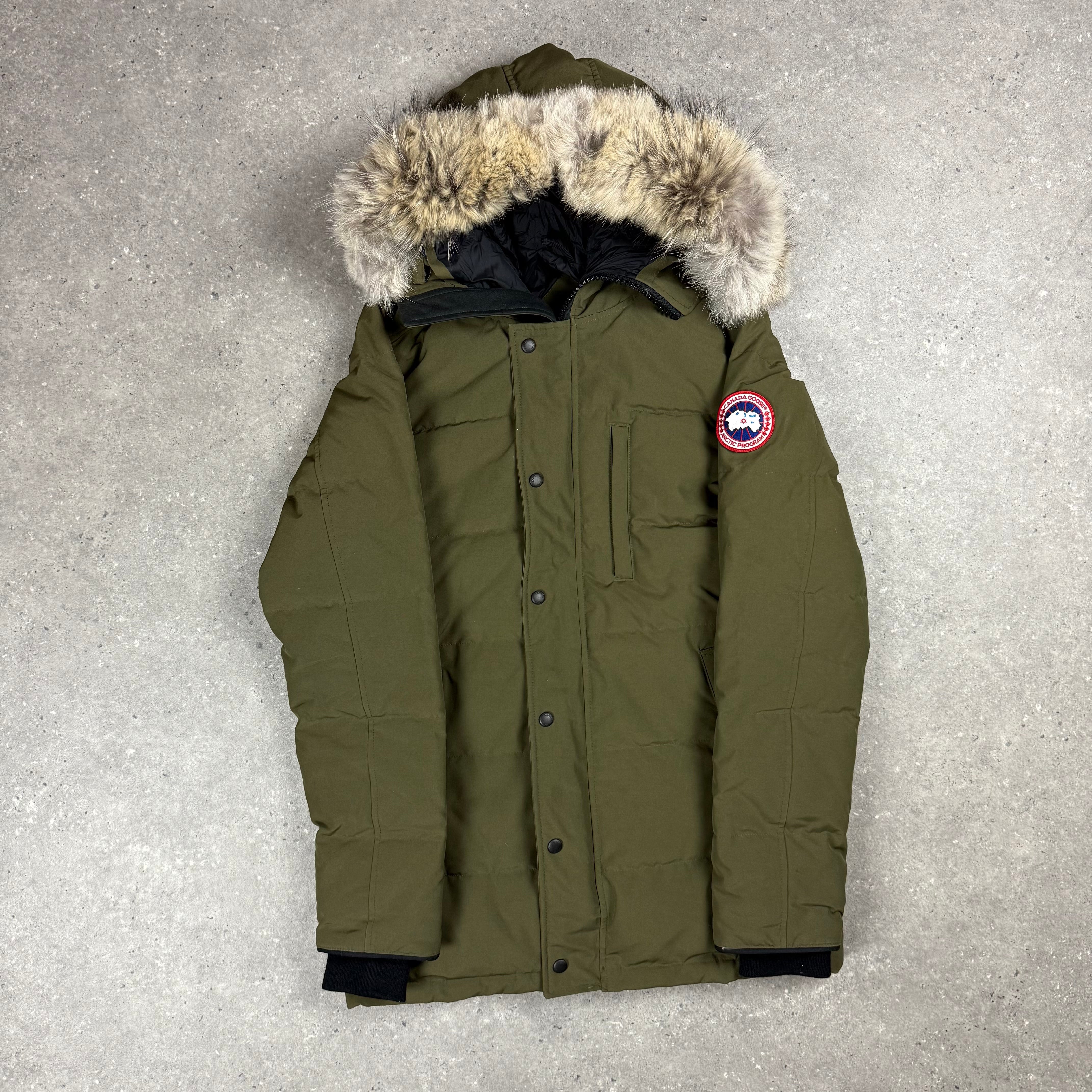 CANADA GOOSE CARSON PARKA MILITARY GREEN  - (S)