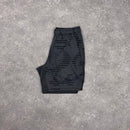 ASICS ALL OVER T-SHIRT & SHORT SET - GRAPHITE / BLACK