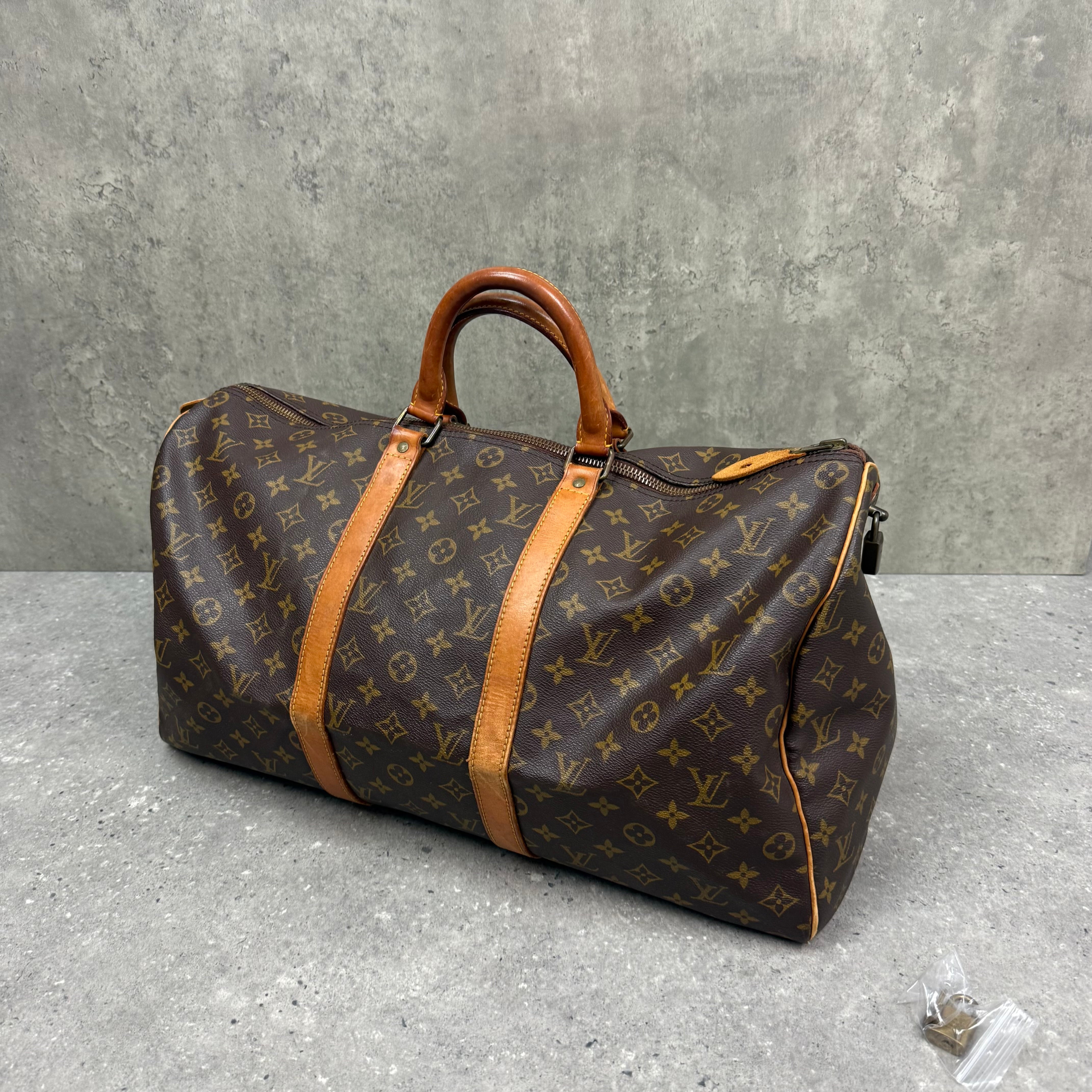 LOUIS VUITTON KEEPALL 55 DUFFLE BAG - BROWN MONOGRAM