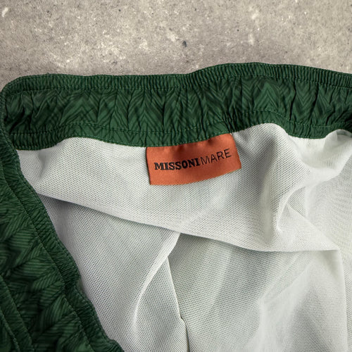 MISSONI SWIM SHORTS GREEN - (L)