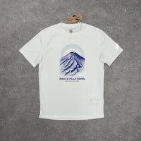 ASICS FUJITRAIL T-SHIRT - CREAM / COBALT
