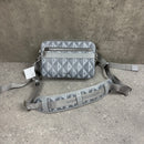 DIOR DIAMOND MESSENGER BAG - GREY