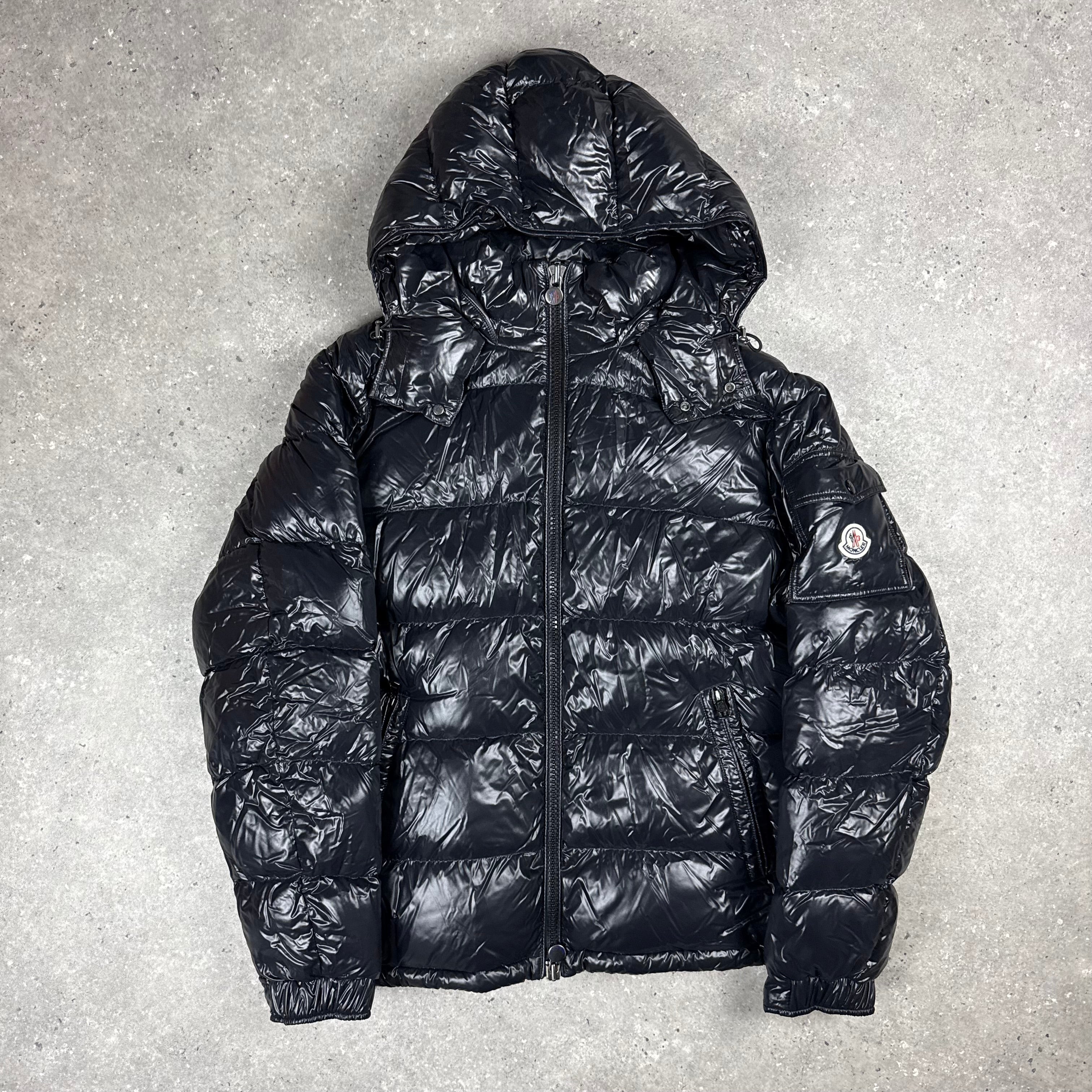 MONCLER MAYA JACKET BLACK - SIZE 5 (XL)