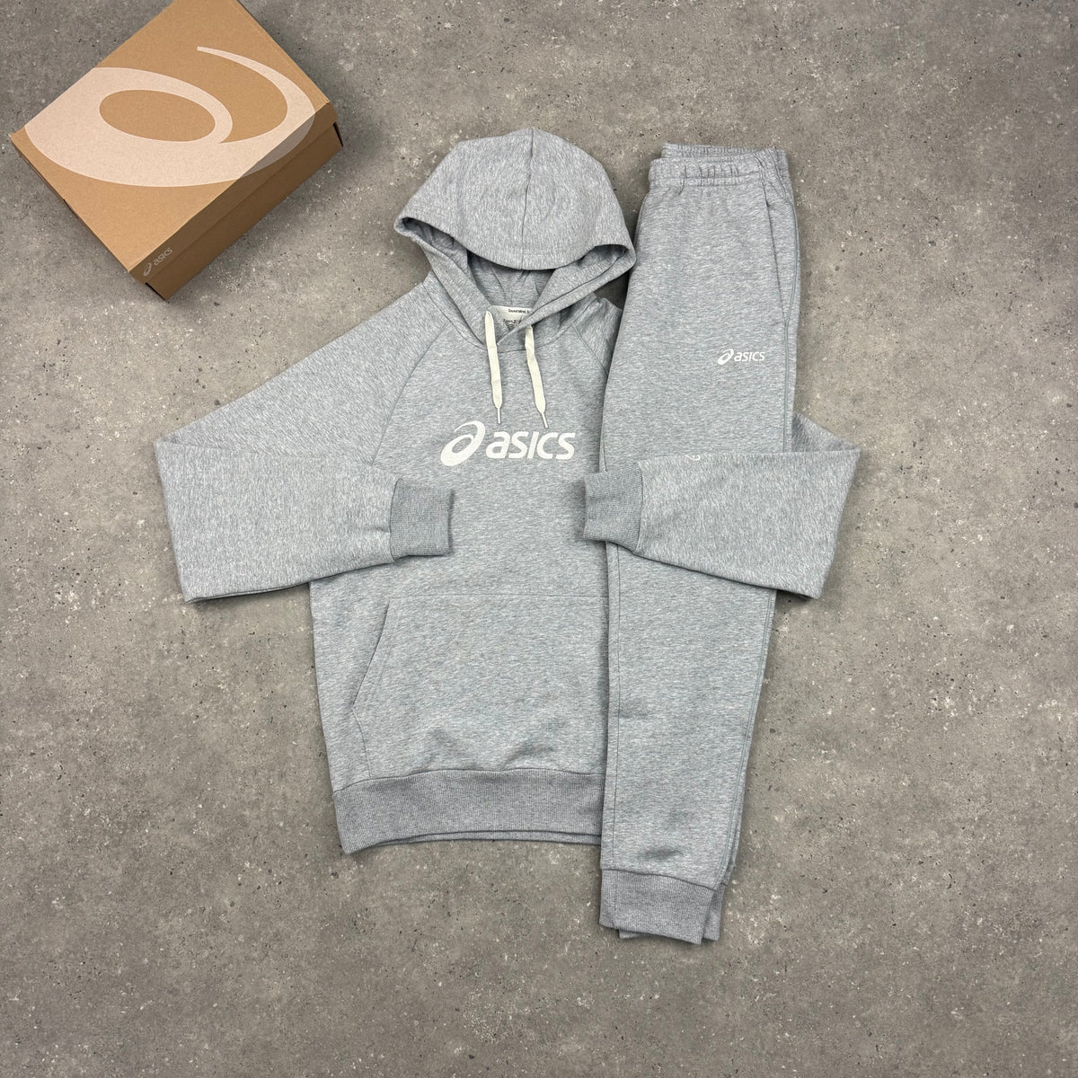 ASICS CLUB FLEECE PULLOVER TRACKSUIT - GREY