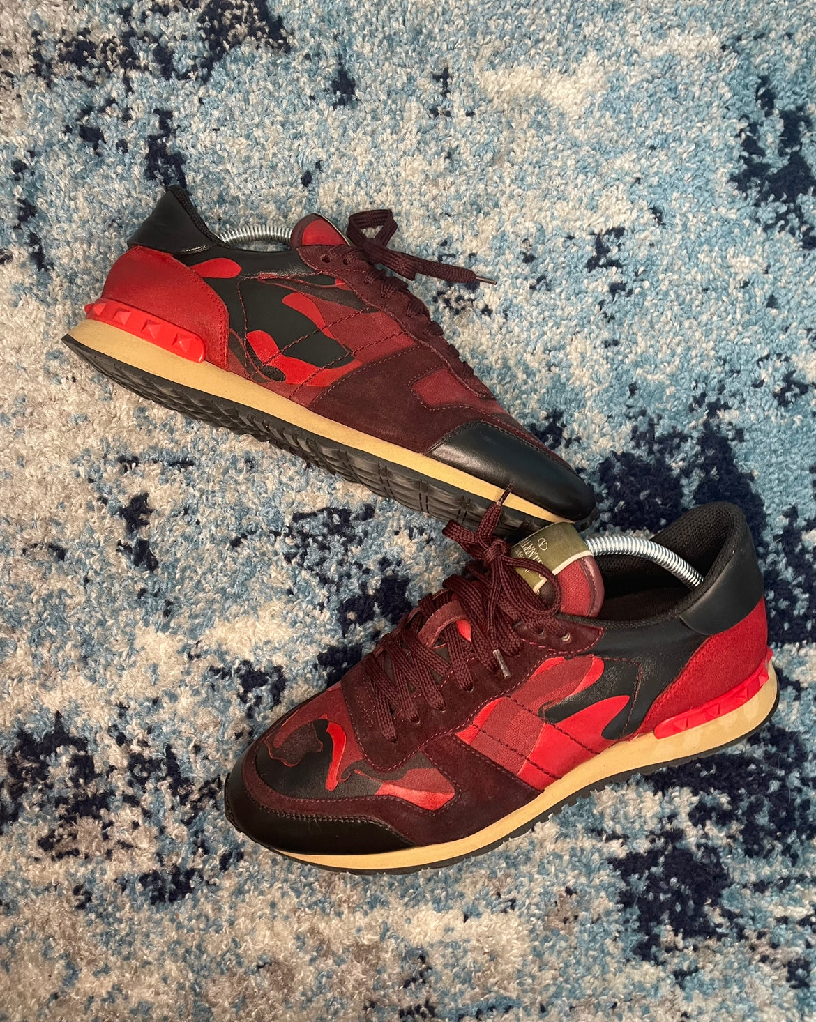 VALENTINO ROCKRUNNERS RED/BLACK EU42 FIT 8/9